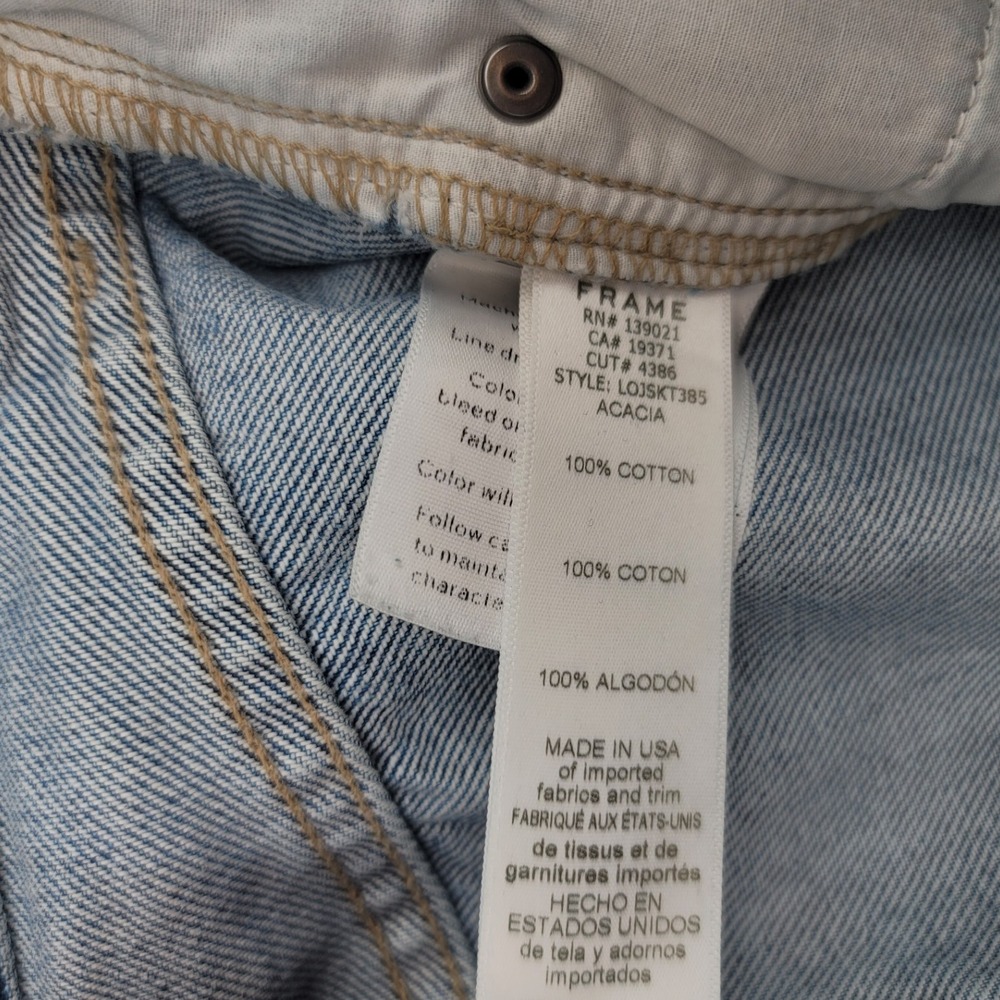 Frame Womens 25 Skinny Jeans Cotton Blue‎ Le Original Mid Rise Denim - Picture 6 of 6